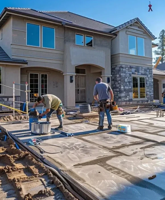 Expert concrete contractors specialize in residential foundations and driveways.